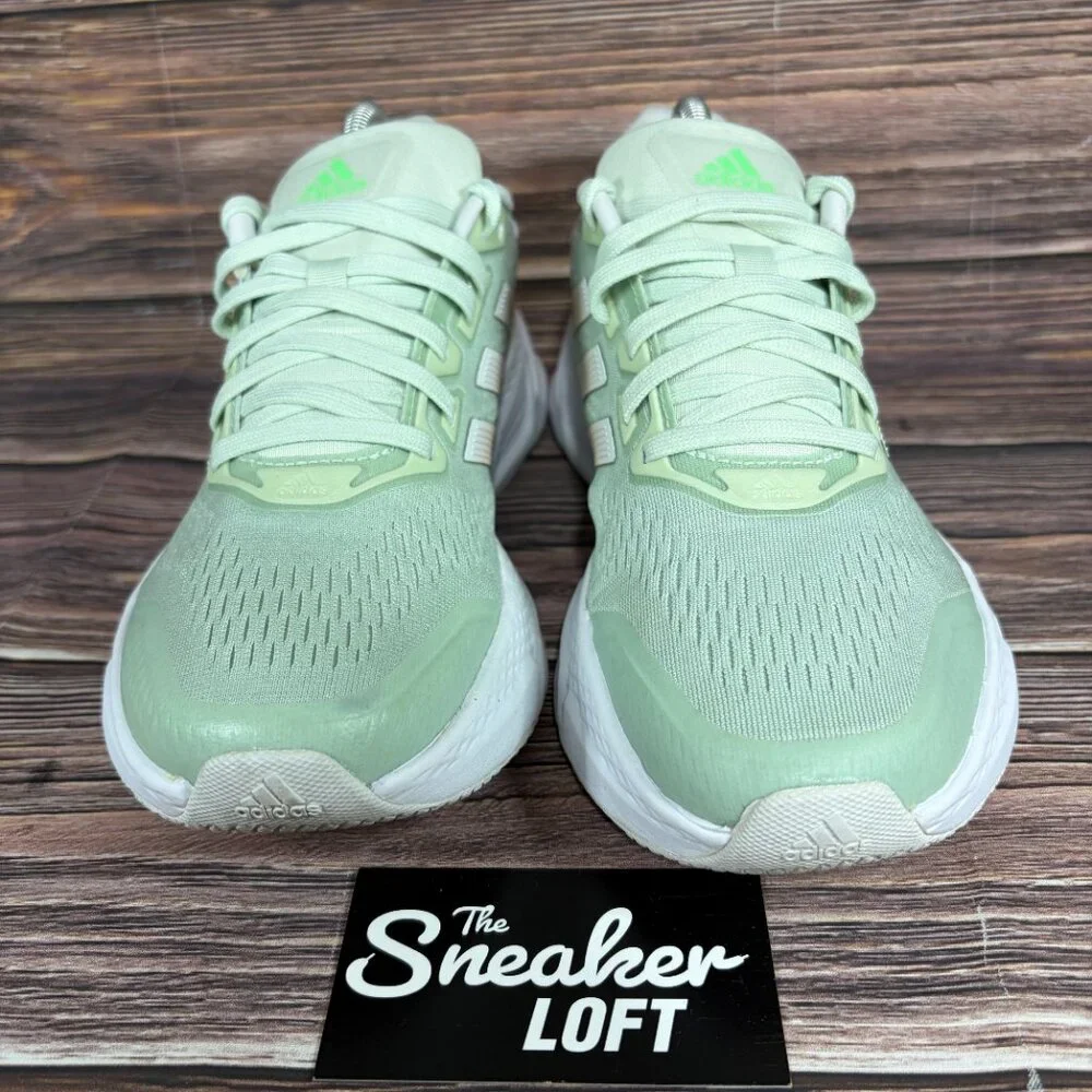 Adidas Questar Women's Athletic Running Shoes Light Green White Size 8‎